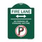 Signmission Fire Lane No Parking or Standing Anytime Aluminum Sign, 18" x 24", GW-1824-24009 A-DES-GW-1824-24009 - alternate 1